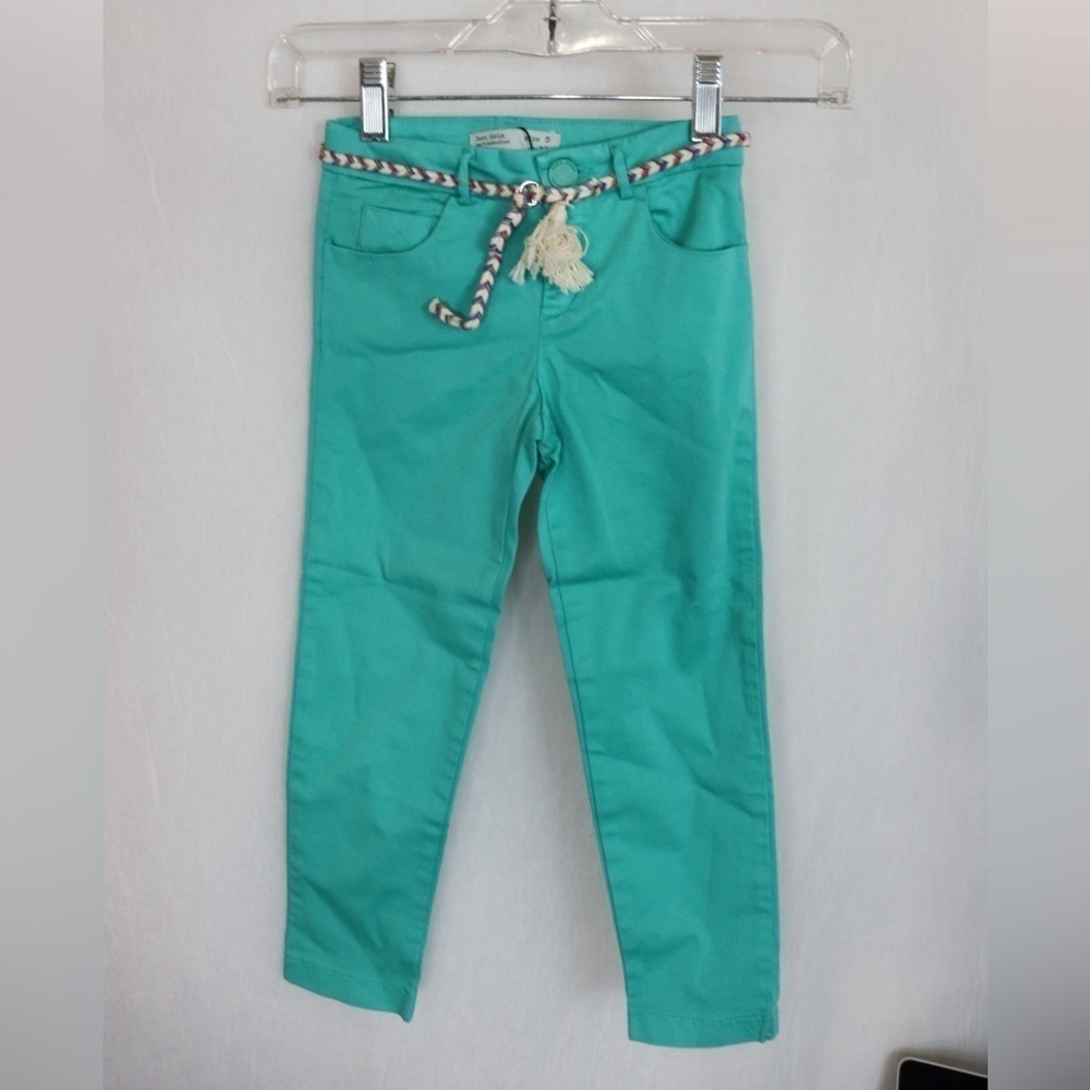 ZARA Girls Turquoise Jeans